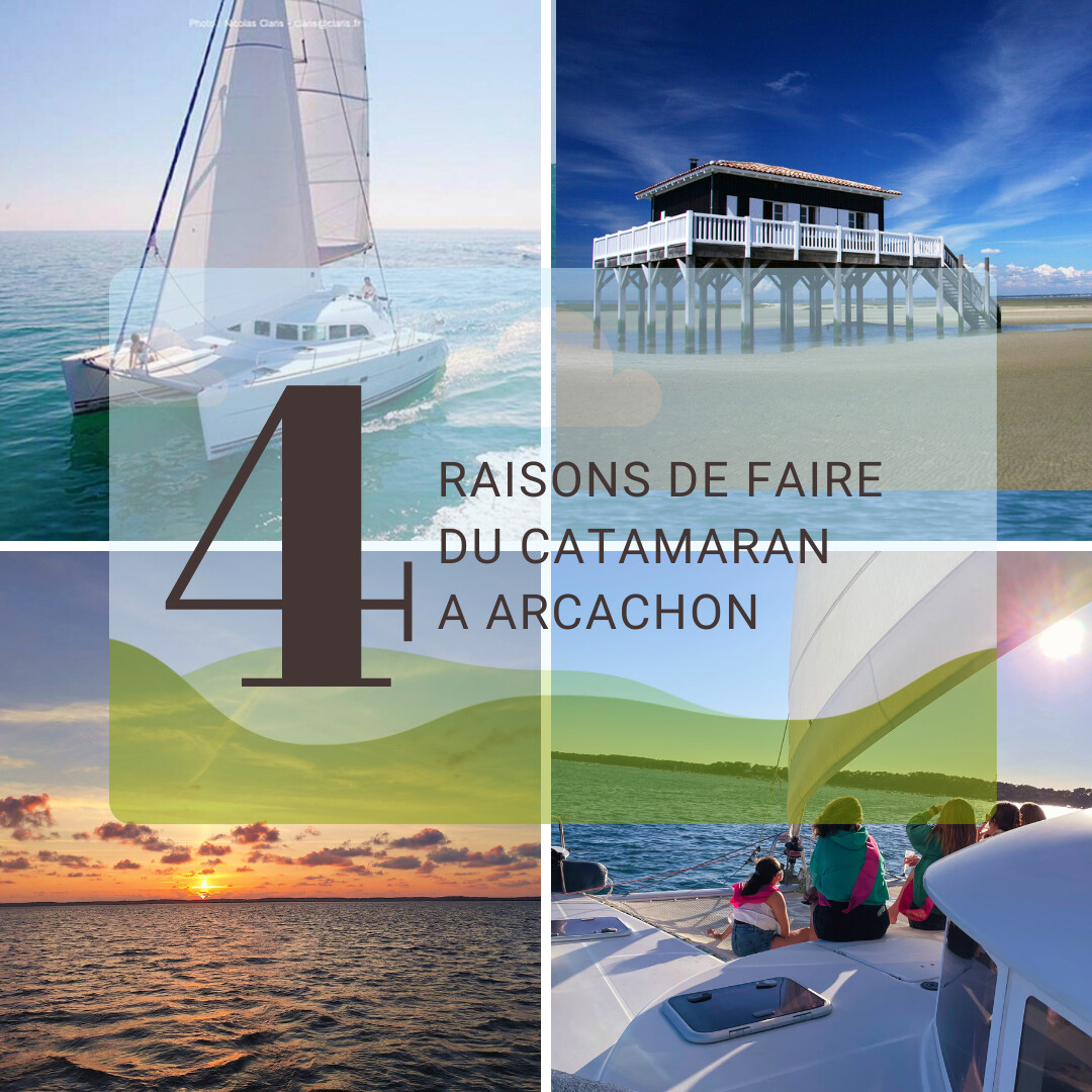Tour du catamaran sur le bassin d’arcachon