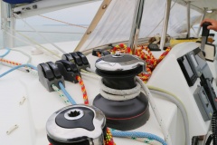 Winchs du catamaran de croisière